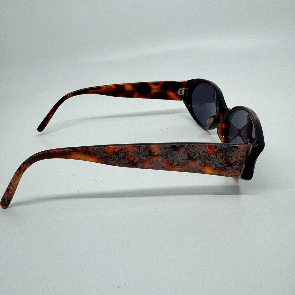 Unbranded Brown Tortoise Sunglasses with Geckos on Arm Black Lens H10470‎